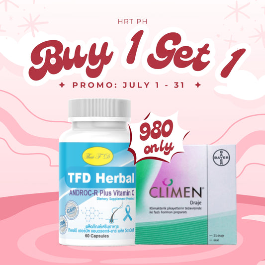 Z Buy 1 Get 1 Free TFD Herbal Anti-androgen and Climen