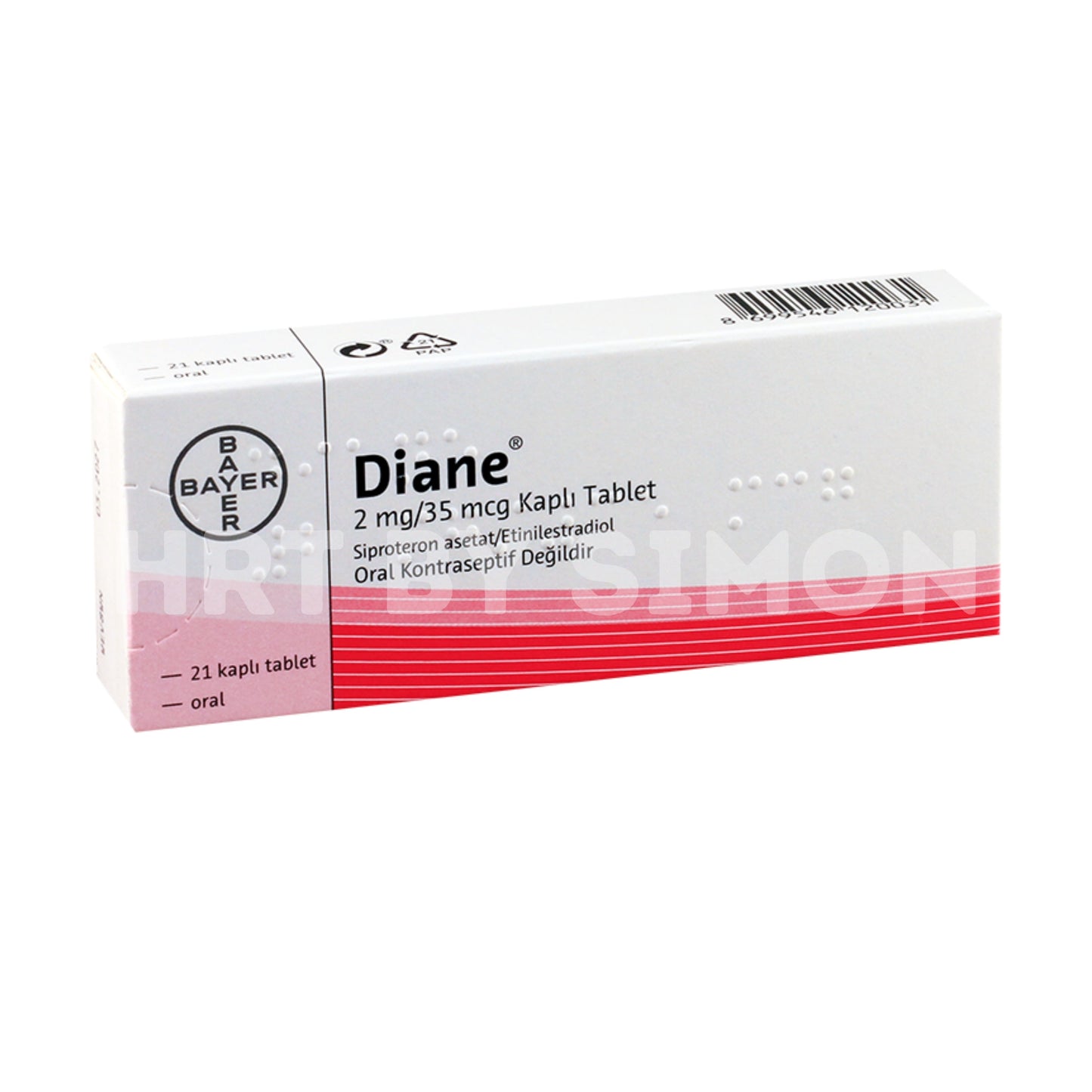 DIANE 35 TURKEY (Ethinyl Estradiol/Cyproterone Acetate)