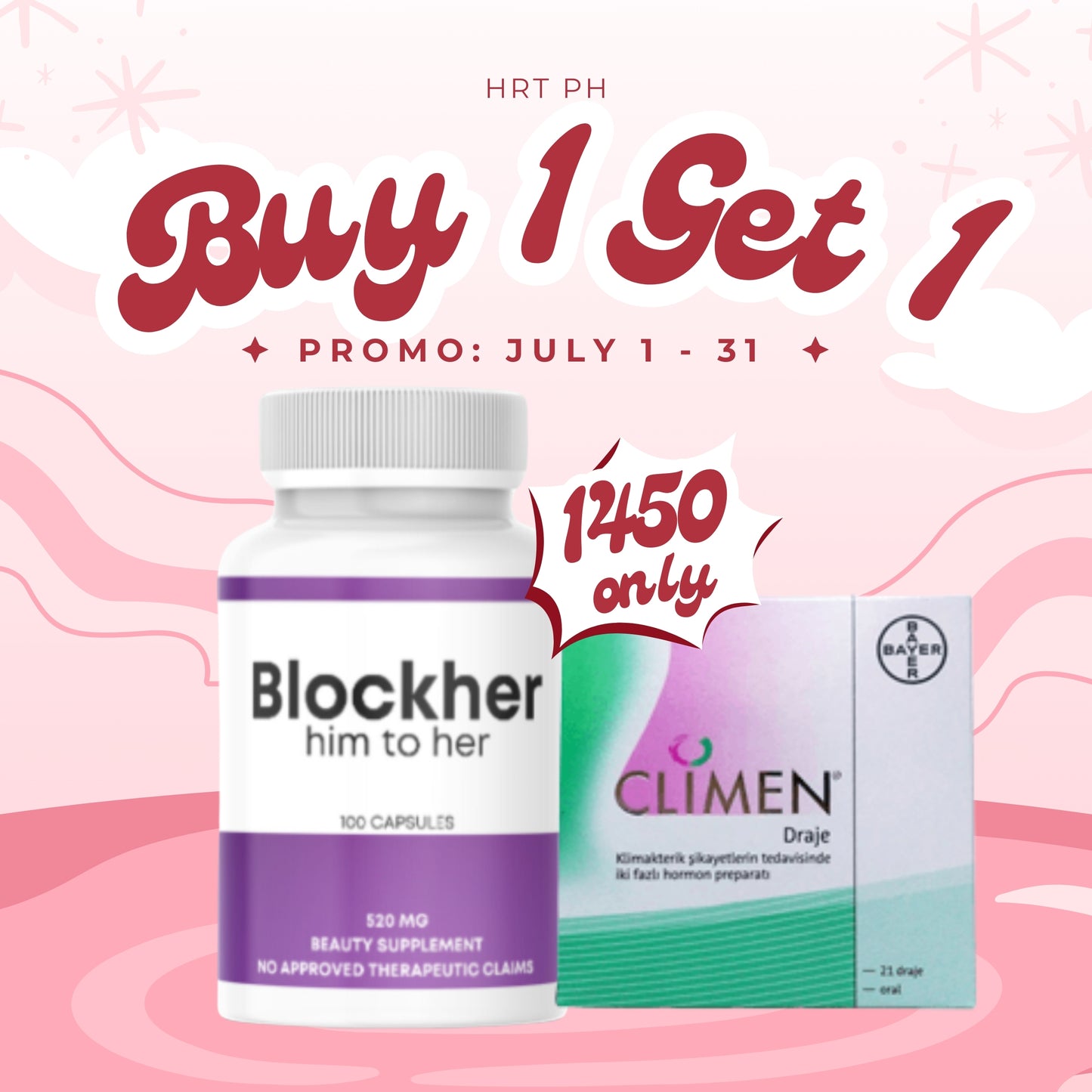 Z Buy 1 Get 1 Free Blockher and Climen